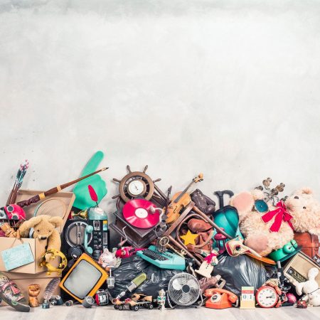 Image full of junk stacked on top each other